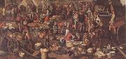 Pieter Aertsen Market Scene(Ecce Homo fragment) (mk14) oil painting reproduction